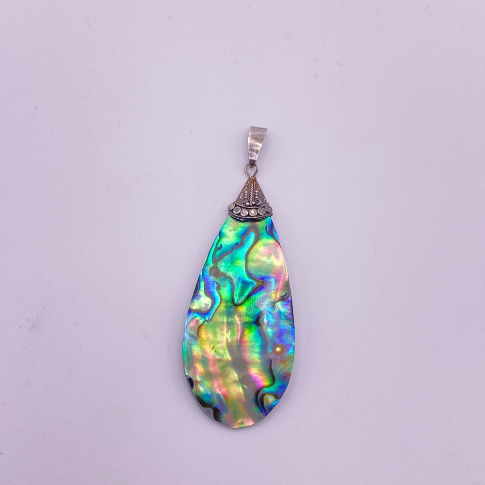 Abalone Pendant with 925 Sterling Silver Findings